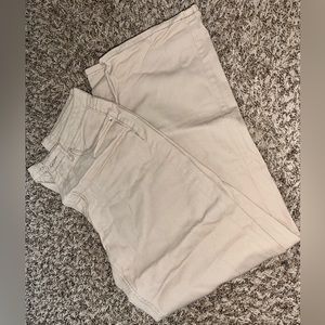 high waist slant pocket straight jeans